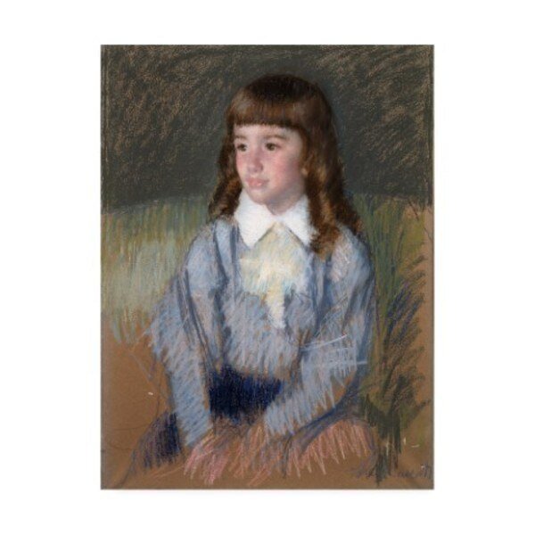 Mary Stevenson Cassatt 'Little Boy in Blue ' Canvas Art, 24x32, Trademark Fine Art, Mfr#: BL02591-C2432GG